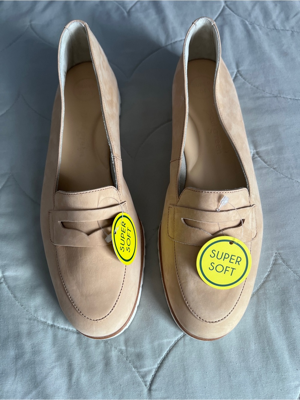 Paul Green Nude Suede Loafer - Super Soft Comfort